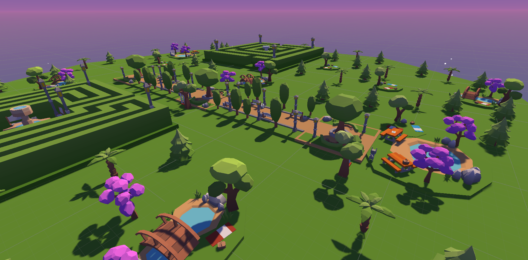 Mindscape VR: the calming low-poly environment the therapy session takes place in